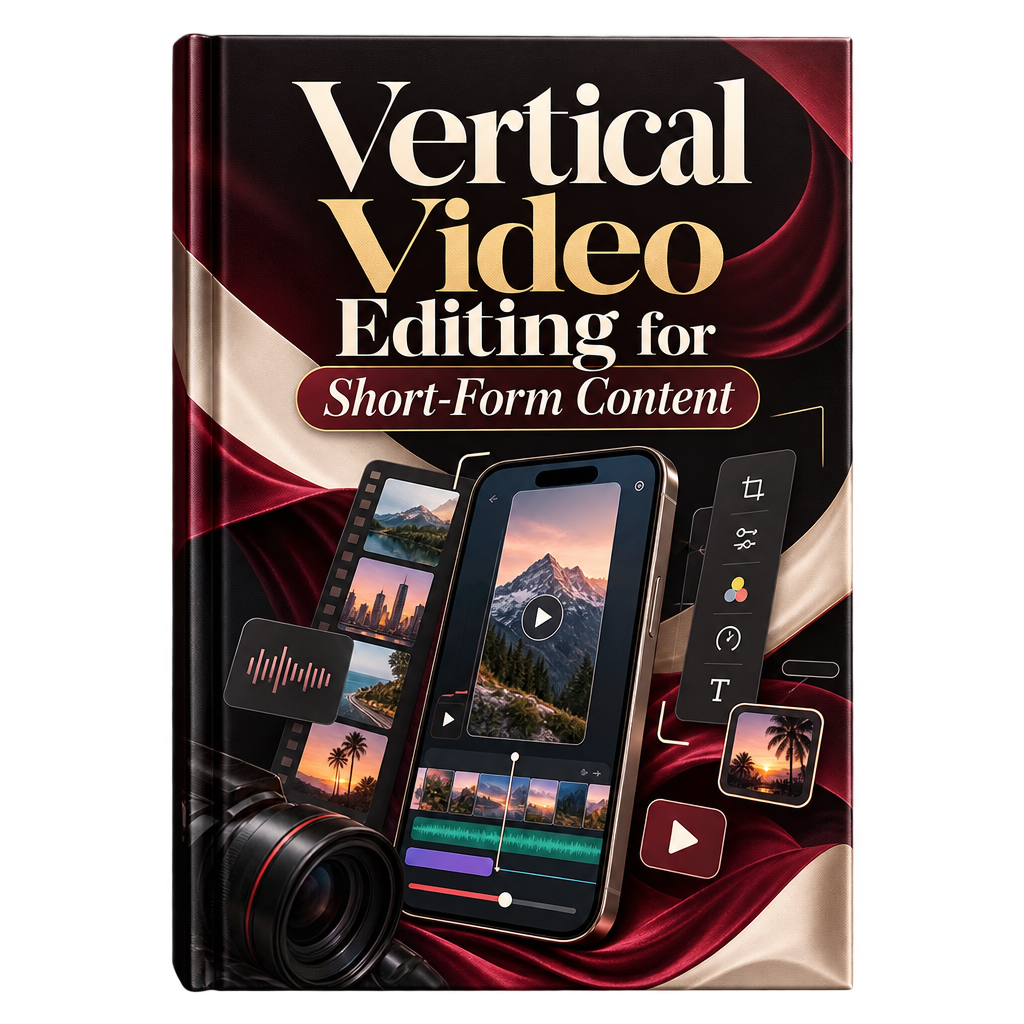 Vertical Video Editing for Short-Form Content ebook cover